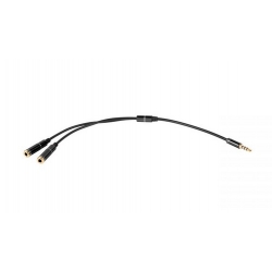 Adapter Jack 3.5 4-polowy na 2x gniazdo stereo Jack 3.5